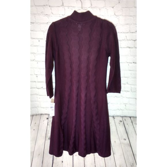 Studio 1 Sweater Dress, Maroon, PMD - Picture 4 of 6